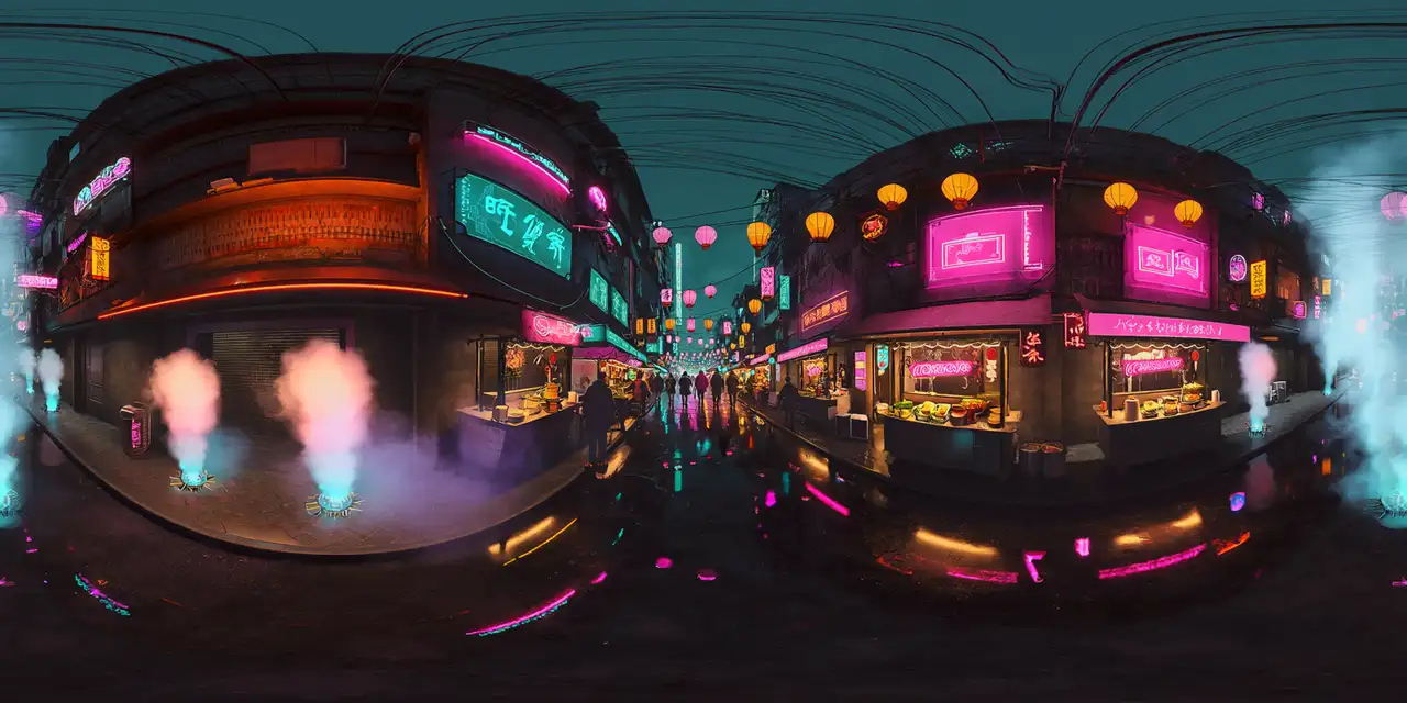 Night Market — Retail alley